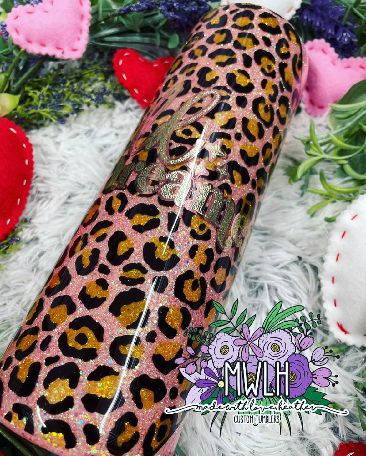 VDAY RTS - 30 oz 'Wild Dreamer' Leopard Skinny Tumbler