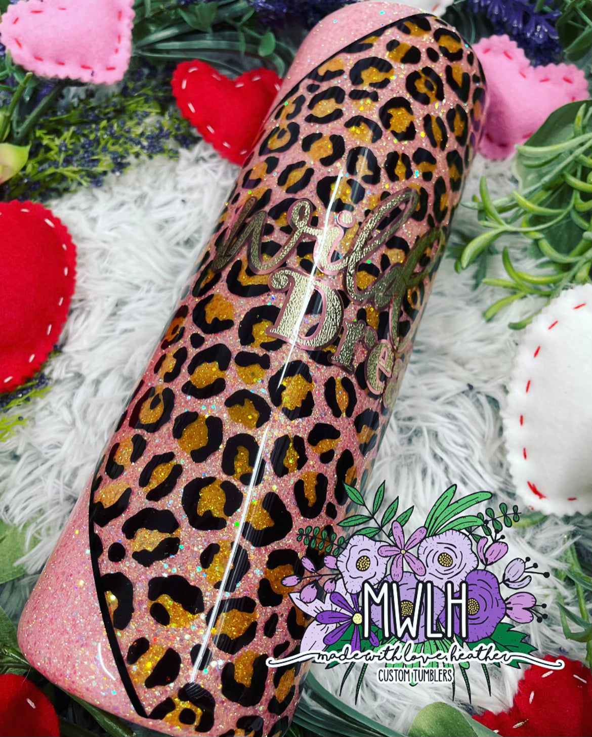 VDAY RTS - 30 oz 'Wild Dreamer' Leopard Skinny Tumbler