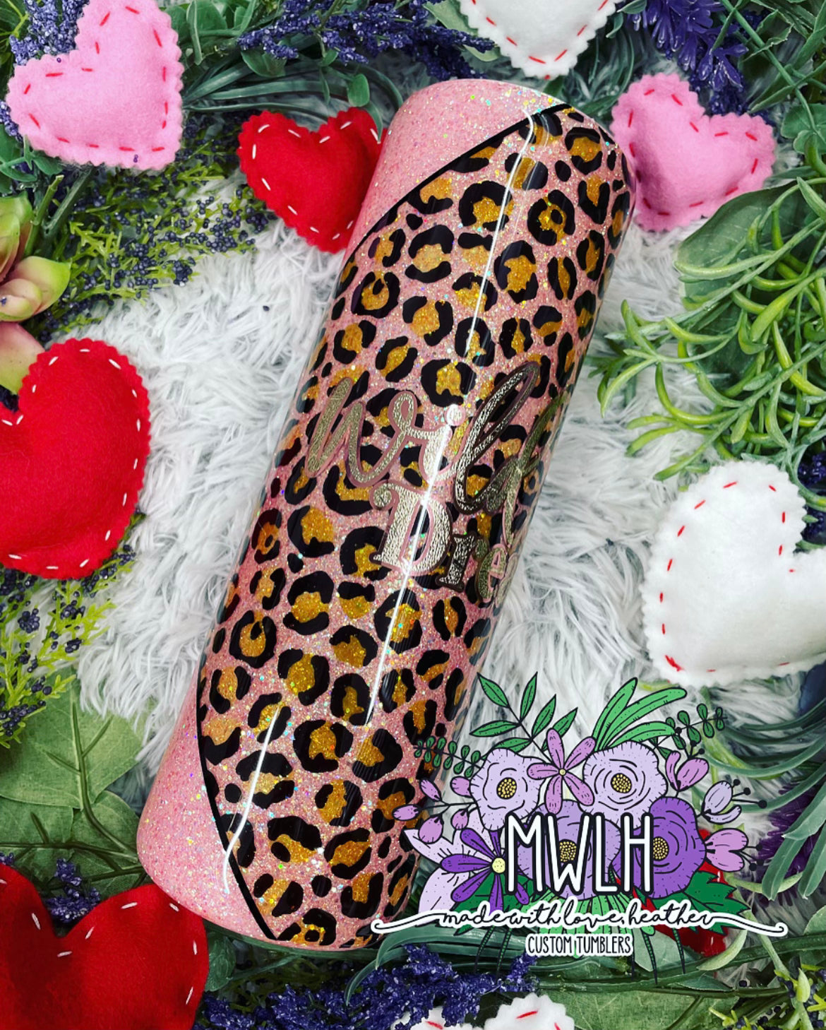 VDAY RTS - 30 oz 'Wild Dreamer' Leopard Skinny Tumbler