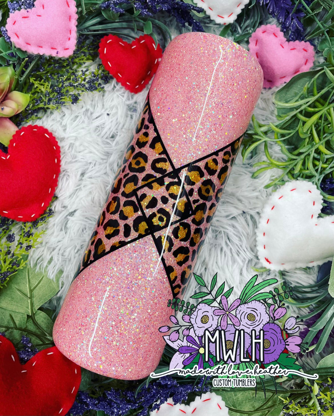 VDAY RTS - 30 oz 'Wild Dreamer' Leopard Skinny Tumbler