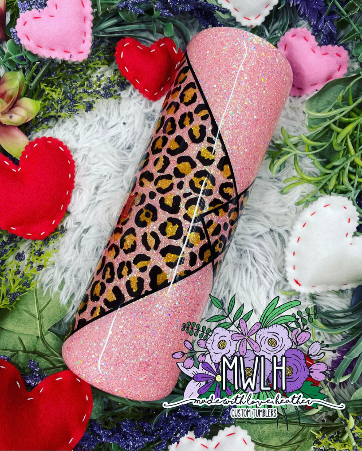 VDAY RTS - 30 oz 'Wild Dreamer' Leopard Skinny Tumbler