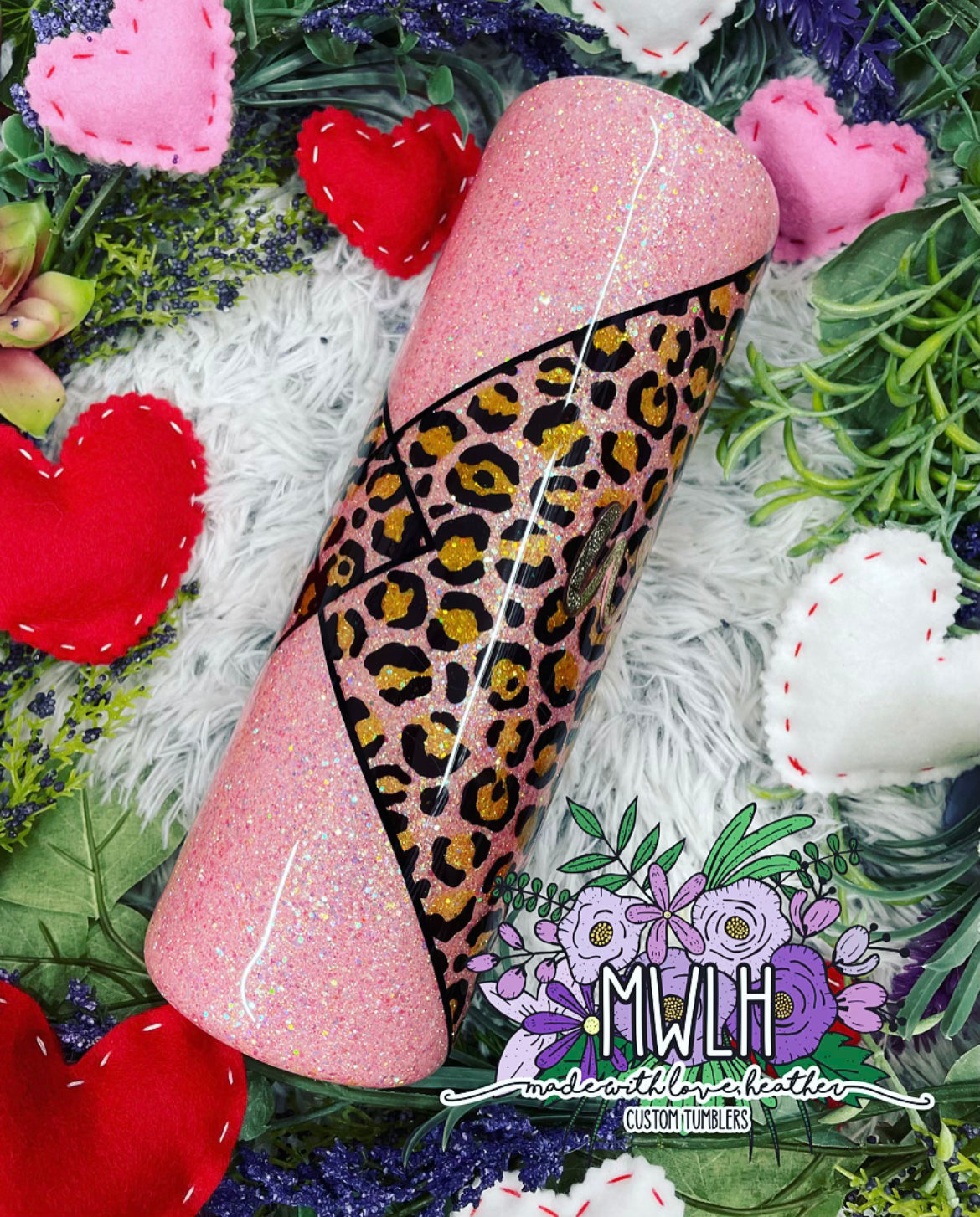 VDAY RTS - 30 oz 'Wild Dreamer' Leopard Skinny Tumbler