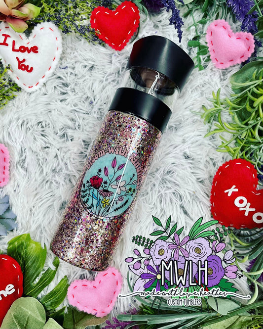 VDAY RTS - 12 oz 'Bloom with Kindness' Infuser Tumbler