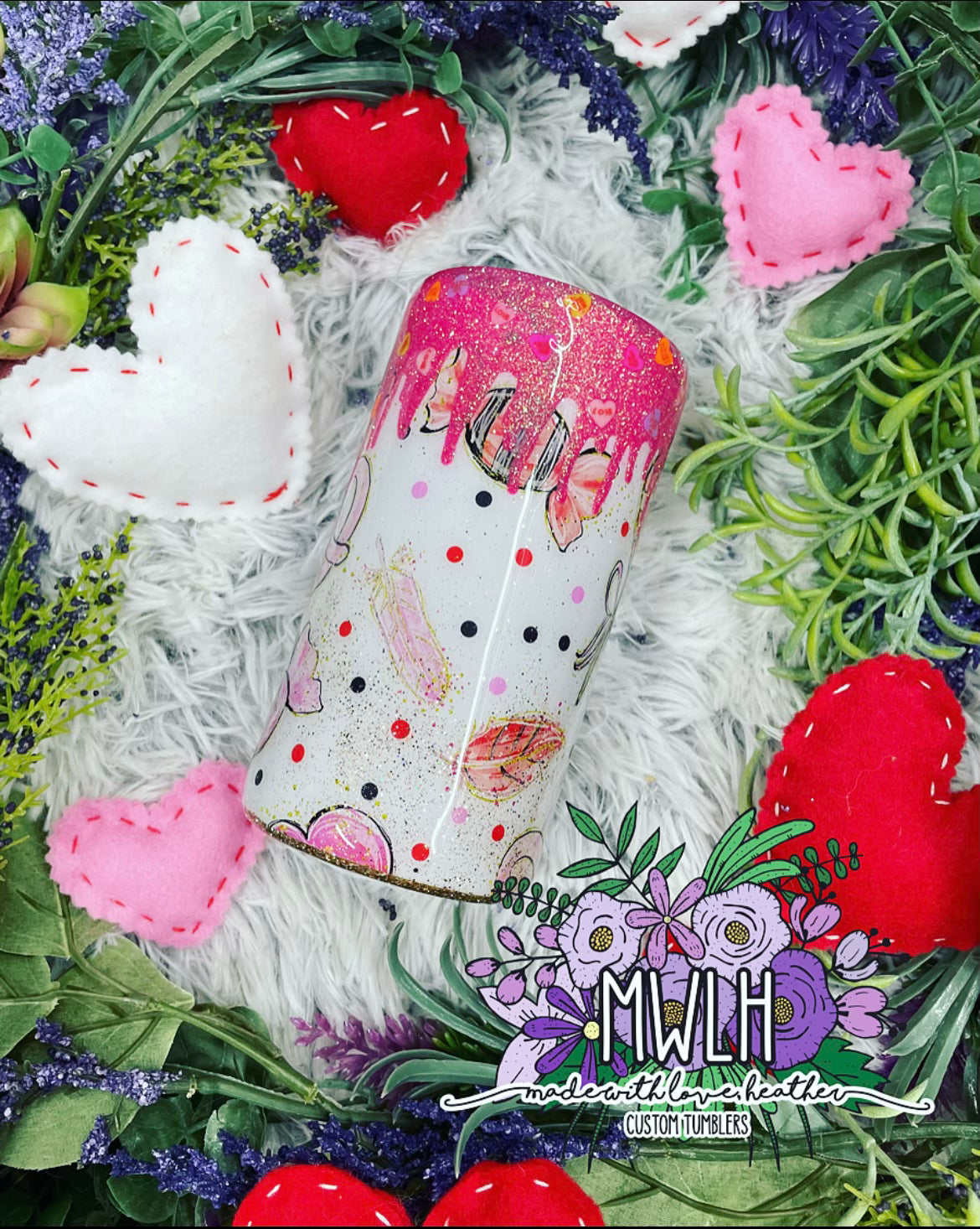 VDAY RTS - 12 oz Sweet Treats Skinny Tumbler