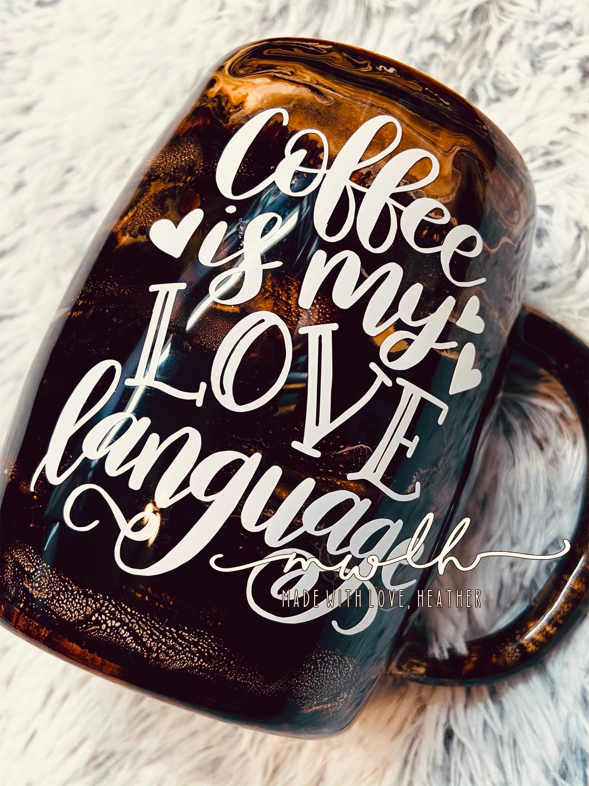 Custom - Non-Glitter Coffee Inks Tumbler