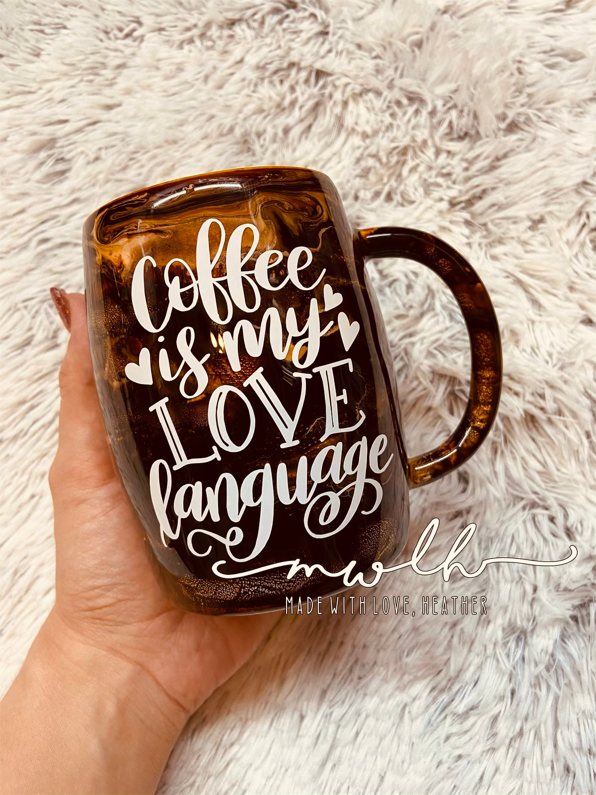 Custom - Non-Glitter Coffee Inks Tumbler