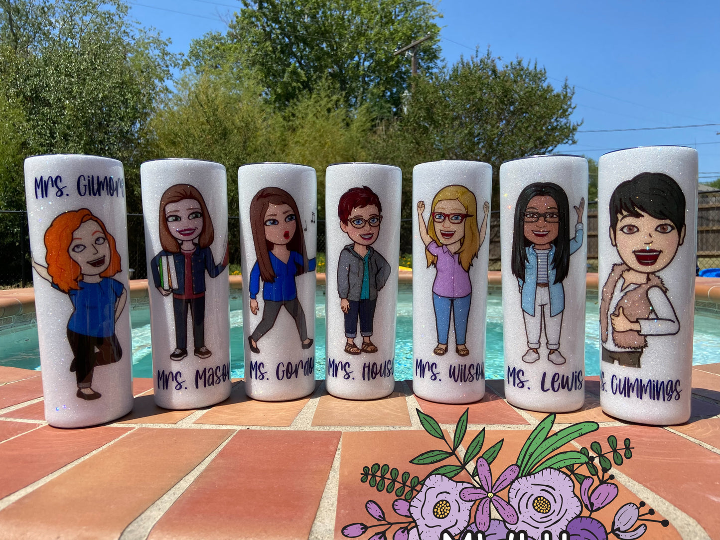 Custom - Bitmoji  Teacher Tumbler