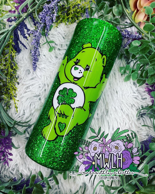 Made to Order - Green Lucky Bear Tumbler