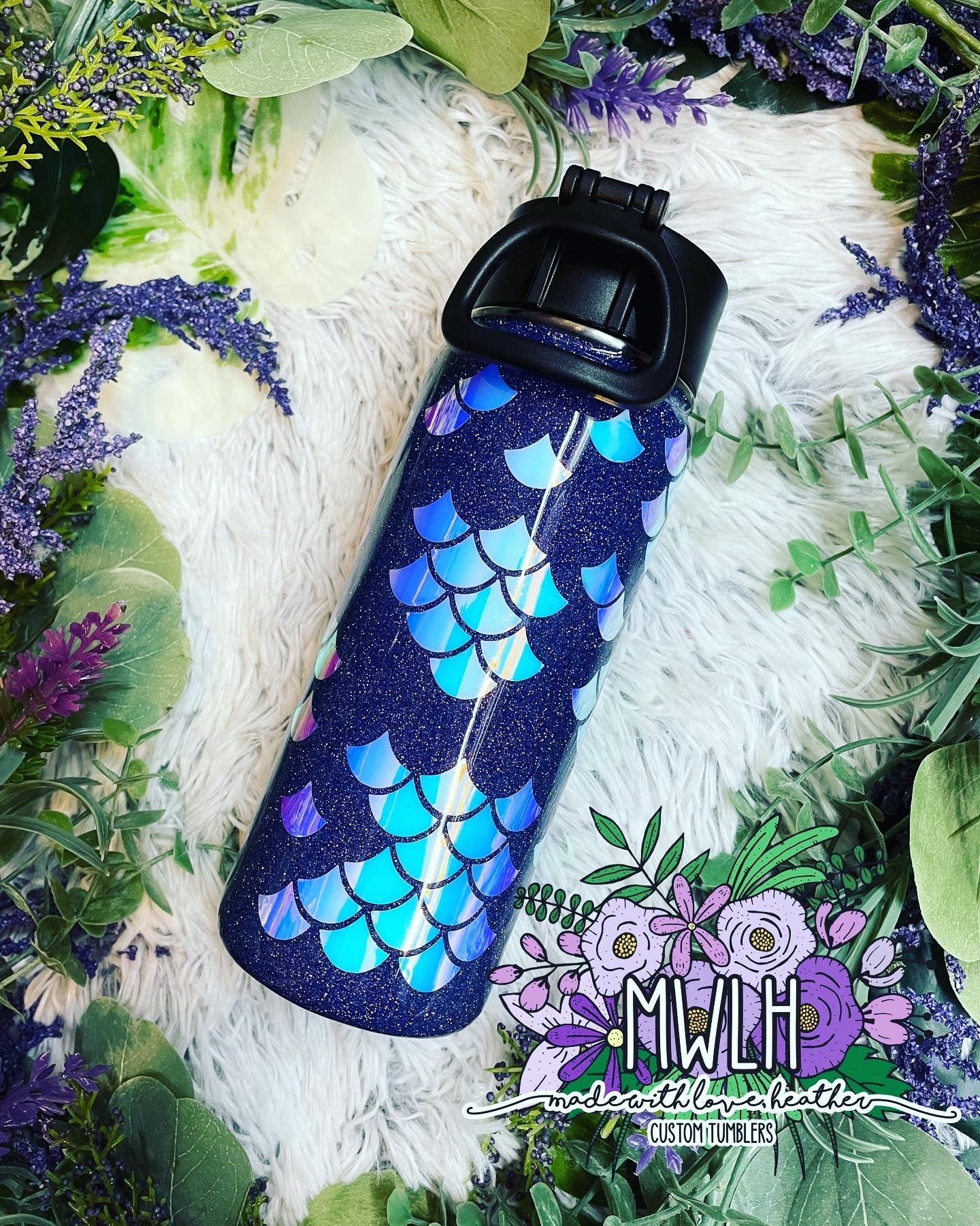 Custom - Mermaid Scales Tumbler