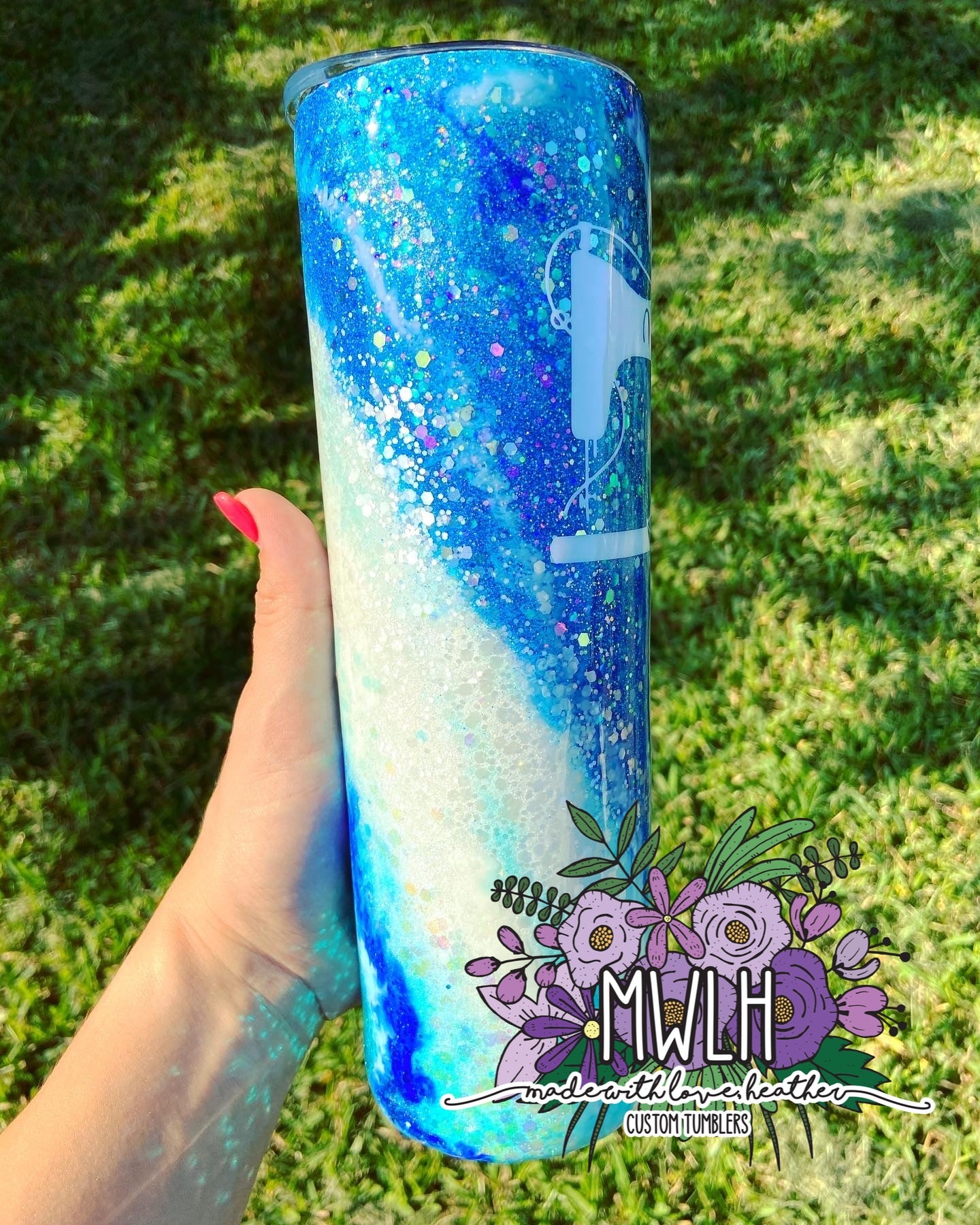 Custom - Blue & White Milky Way Tumbler