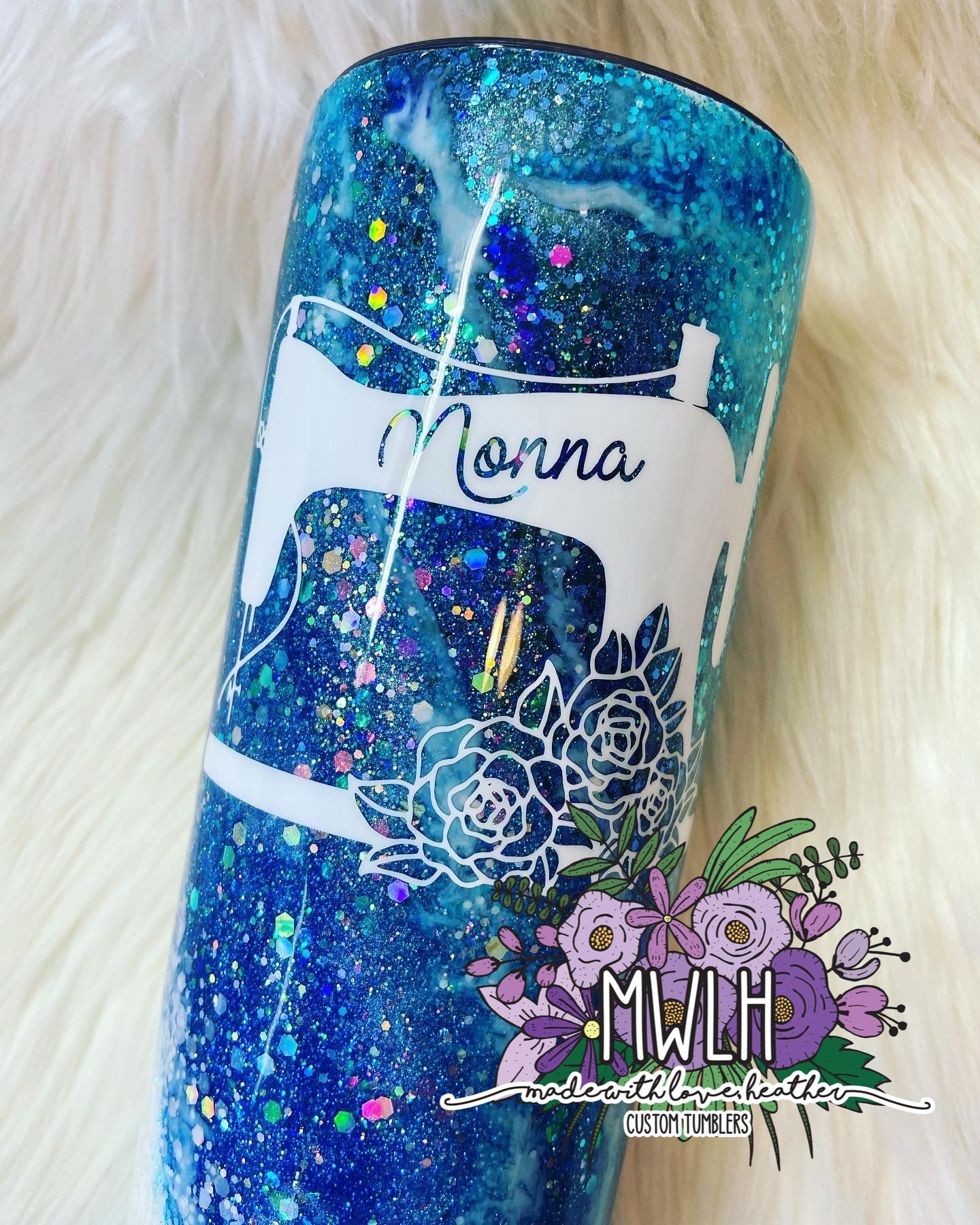 Custom - Blue & White Milky Way Tumbler