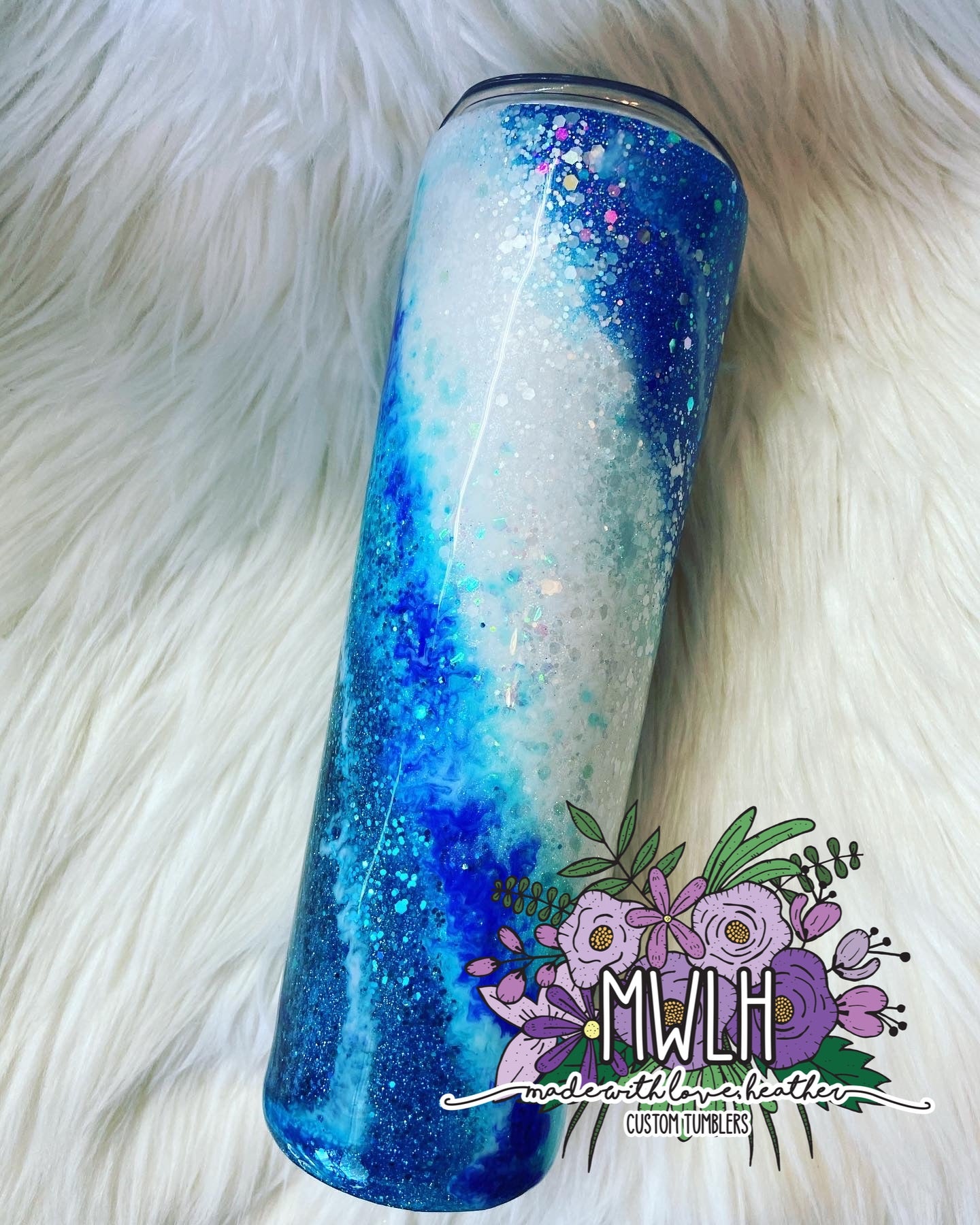 Custom - Blue & White Milky Way Tumbler