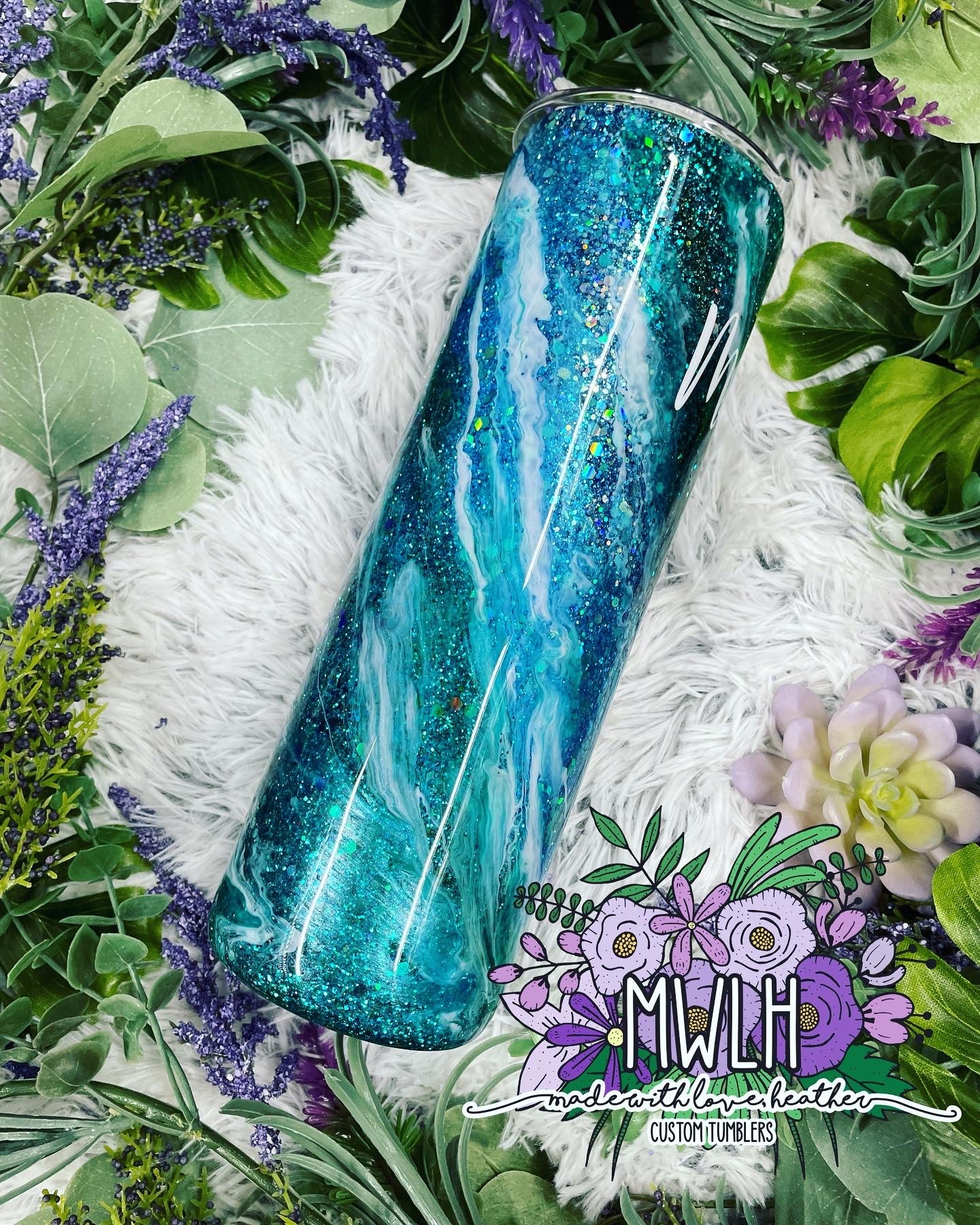 Custom - Teal/Blue Milky Way Tumbler