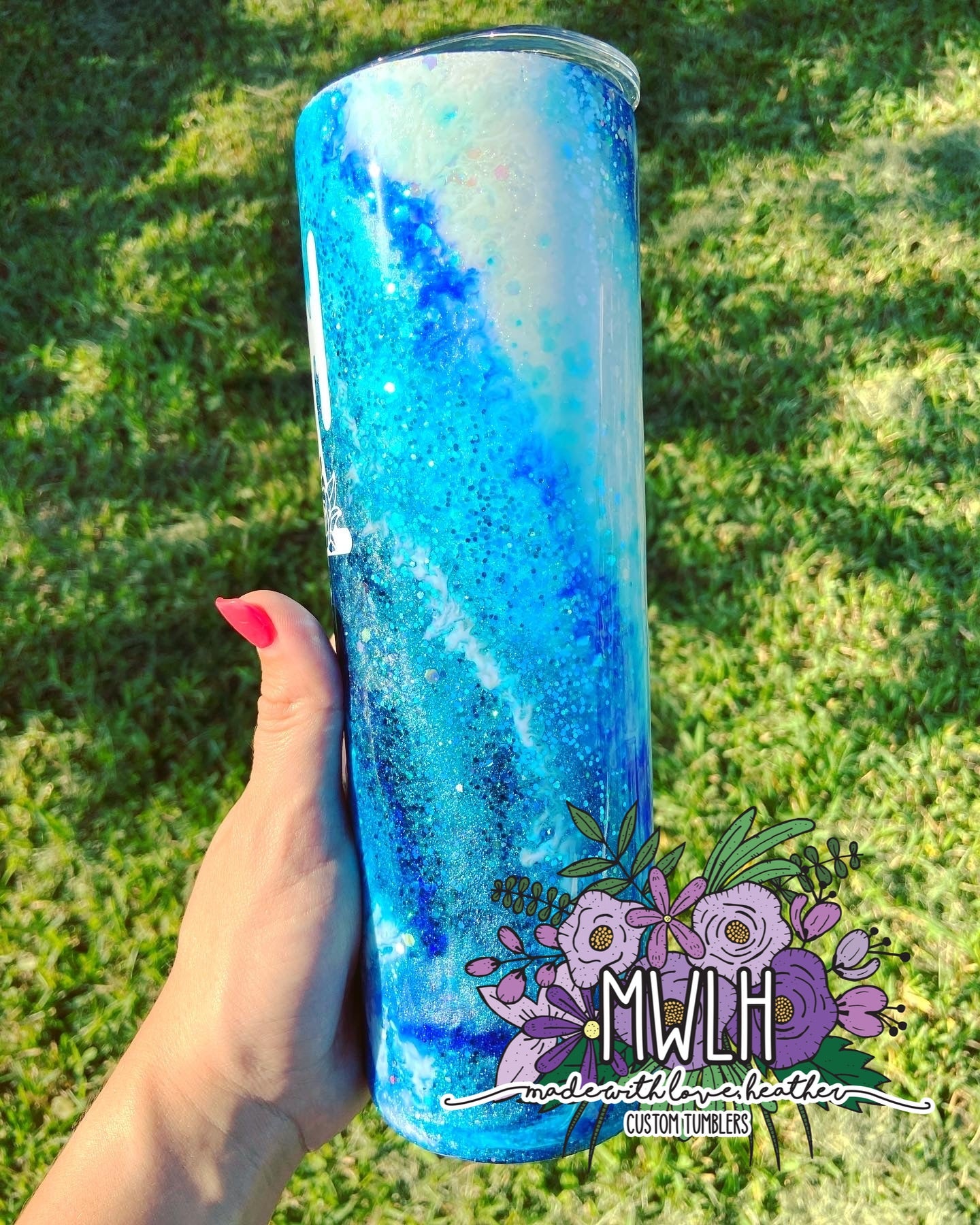 Custom - Blue & White Milky Way Tumbler