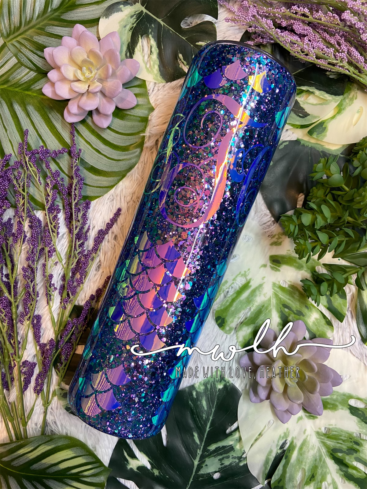 Custom - Mermaid Scales Tumbler