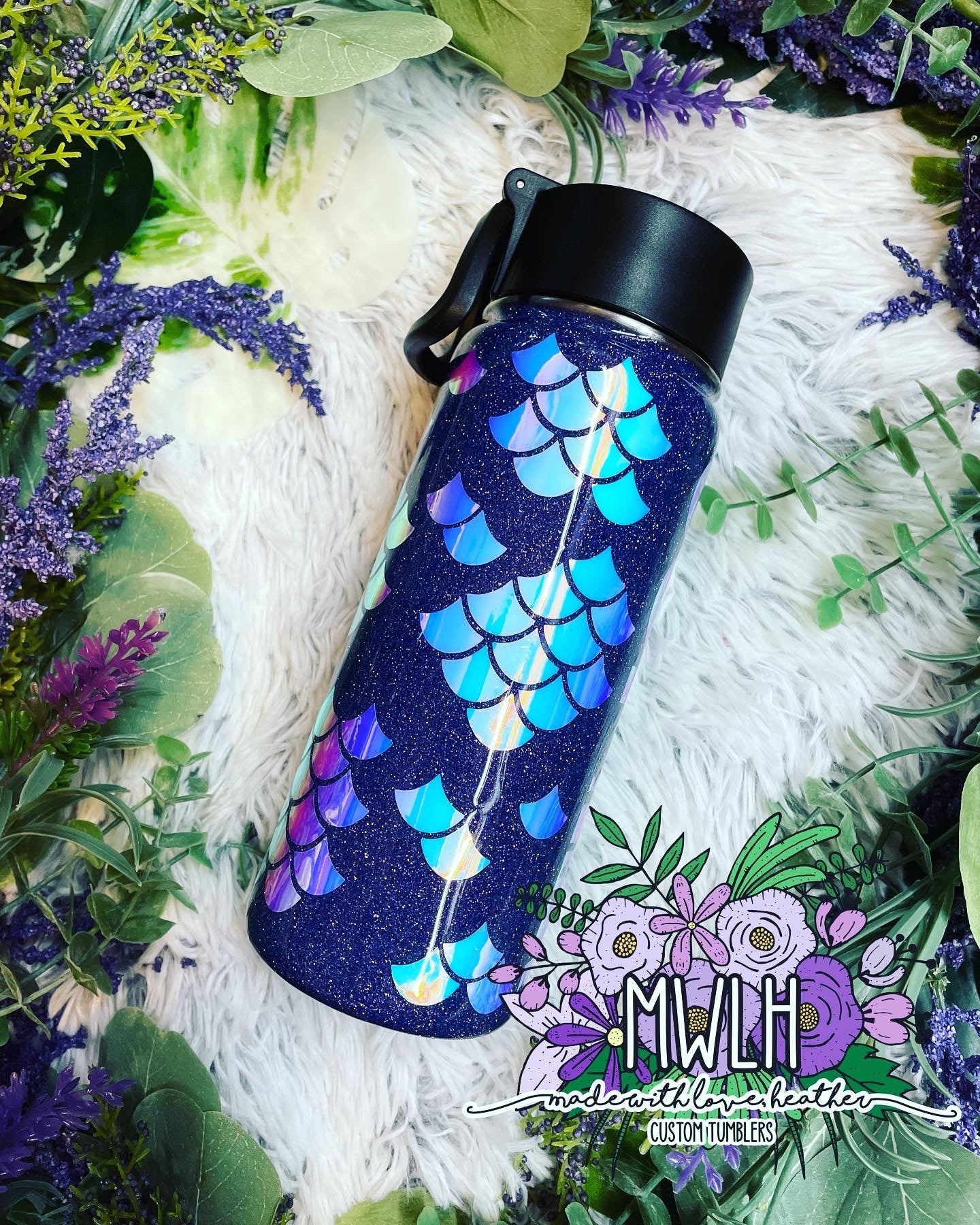 Custom - Mermaid Scales Tumbler