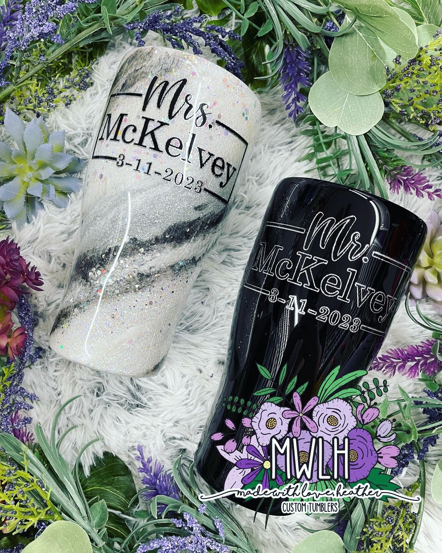 Made to Order - Bride & Groom Tumbler Set