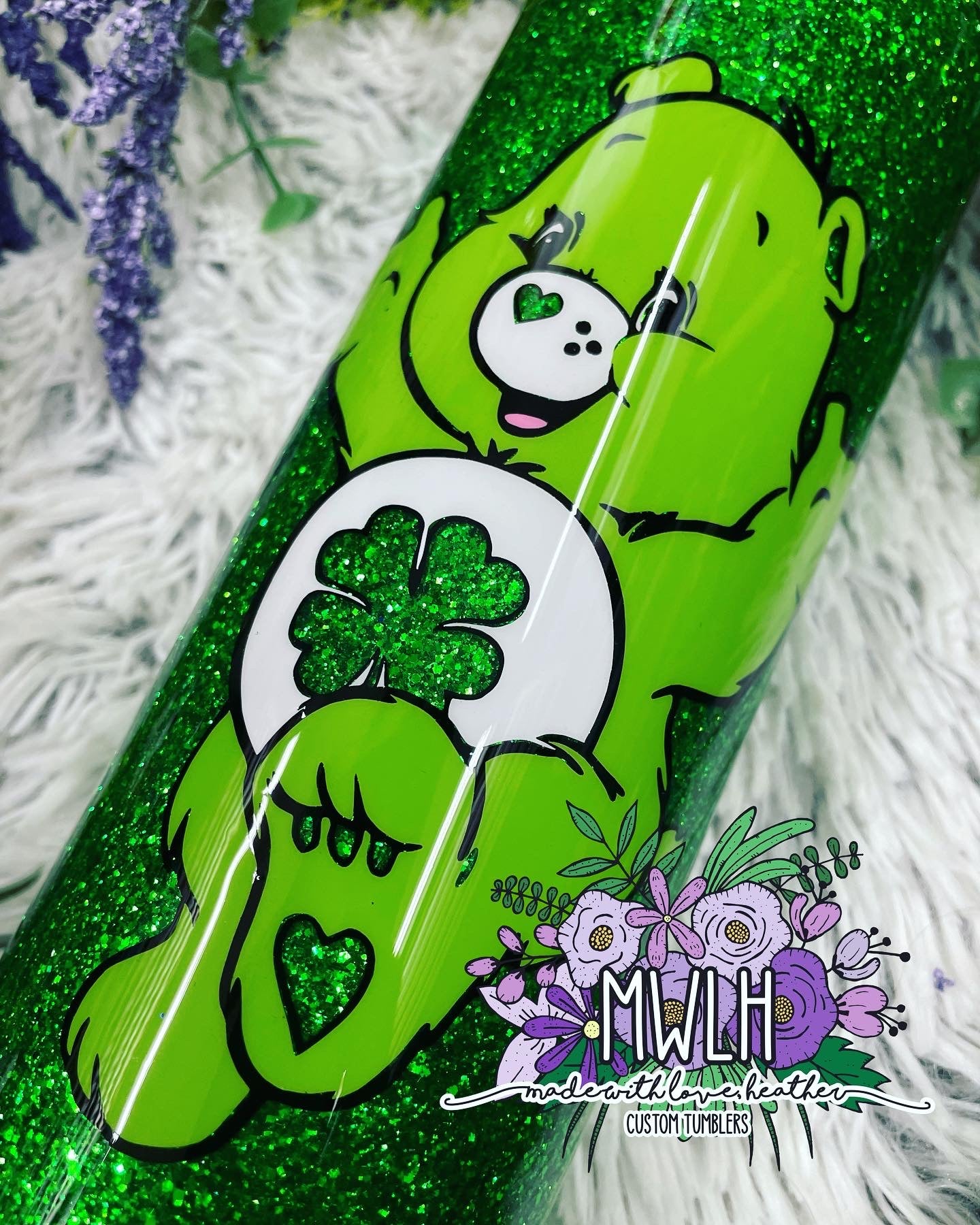 Made to Order - Green Lucky Bear Tumbler