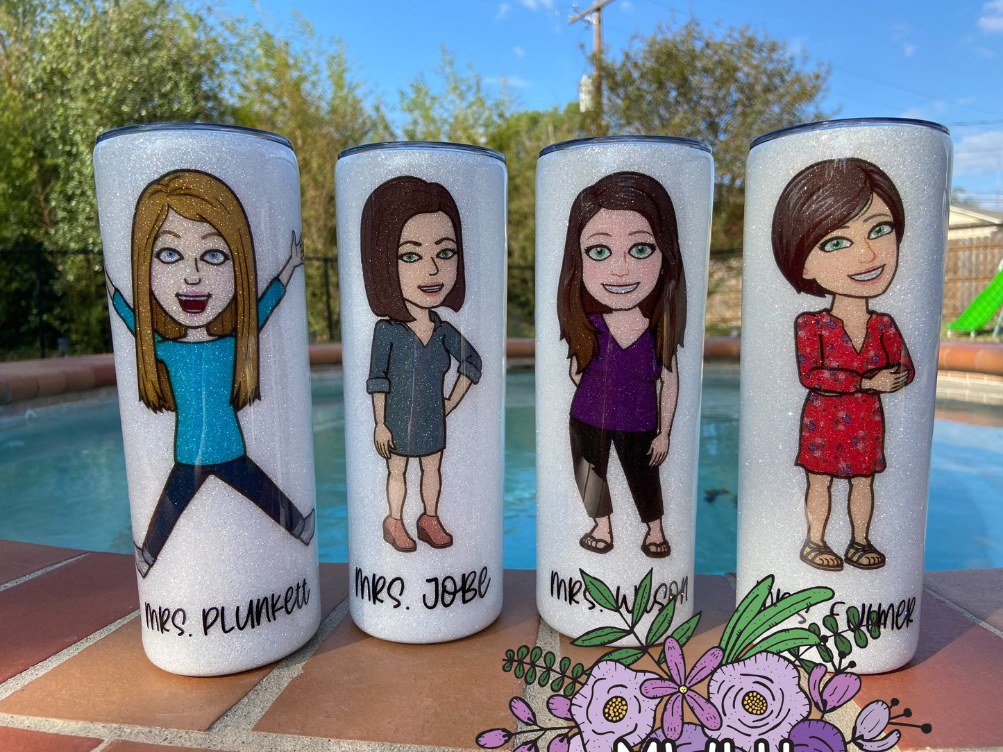 Custom - Bitmoji  Teacher Tumbler