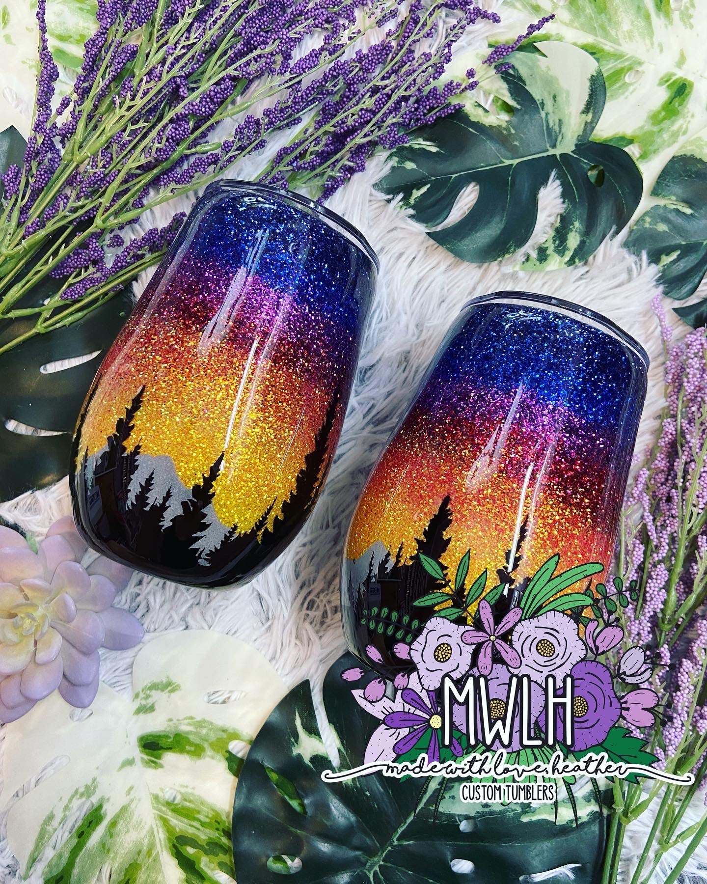 Custom Sunset Tumbler