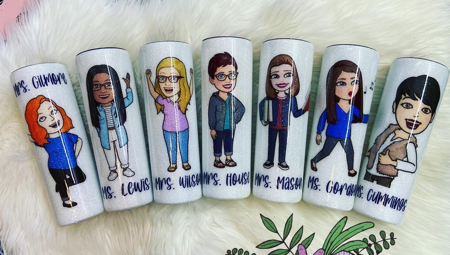 Custom - Bitmoji  Teacher Tumbler